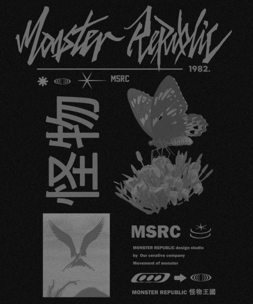 MONSTER REPUBLIC(モンスターリパブリック)の「フライアッシュグレーティーシャツブラック(Tシャツ/カットソー・レディース・その他・SMALL/X-LARGE/LARGE/MEDIUM)」の3枚目の写真