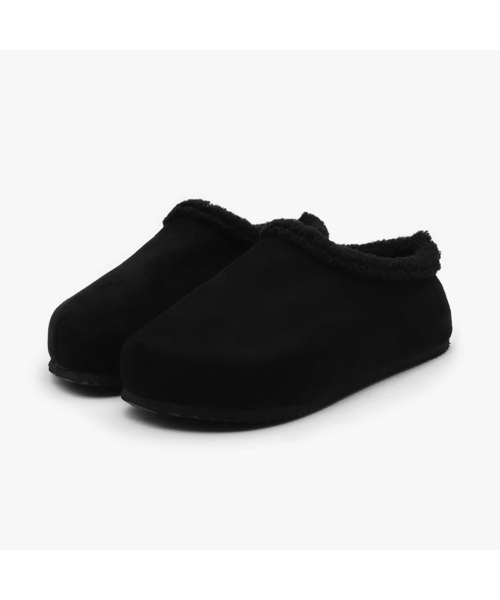 SAPPUN(サプン)の「Harpers ファー裏地 スリッパ (4cm)(サンダル・レディース・ベージュ/ブラック/ブラウン・SMALL/MEDIUM/LARGE)」の2枚目の写真