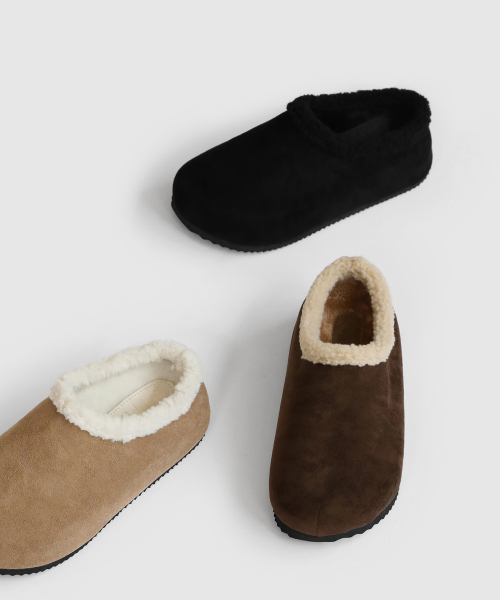 SAPPUN(サプン)の「Harpers ファー裏地 スリッパ (4cm)(サンダル・レディース・ベージュ/ブラック/ブラウン・SMALL/MEDIUM/LARGE)」の4枚目の写真