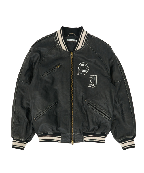 SCHISM INDUCING(スキズムインデューシング)の「AGING LEATHER BOMBER(スタジャン・レディース・その他・MEDIUM/LARGE)」の2枚目の写真