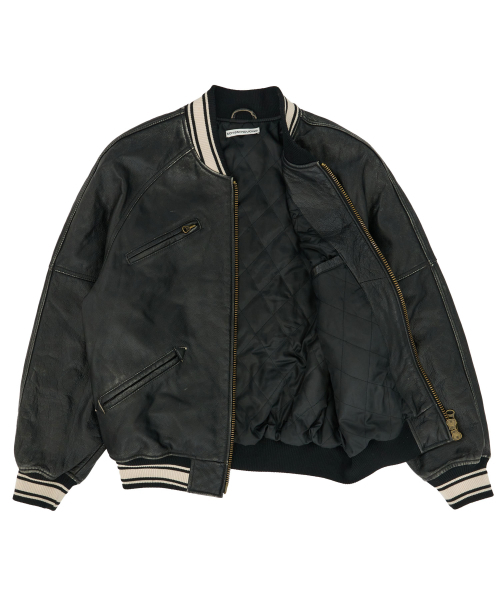 SCHISM INDUCING(スキズムインデューシング)の「AGING LEATHER BOMBER(スタジャン・レディース・その他・MEDIUM/LARGE)」の4枚目の写真