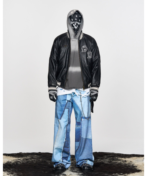 SCHISM INDUCING(スキズムインデューシング)の「AGING LEATHER BOMBER(スタジャン・レディース・その他・MEDIUM/LARGE)」の6枚目の写真