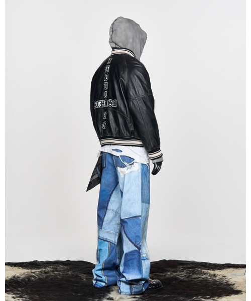 SCHISM INDUCING(スキズムインデューシング)の「AGING LEATHER BOMBER(スタジャン・レディース・その他・MEDIUM/LARGE)」の8枚目の写真