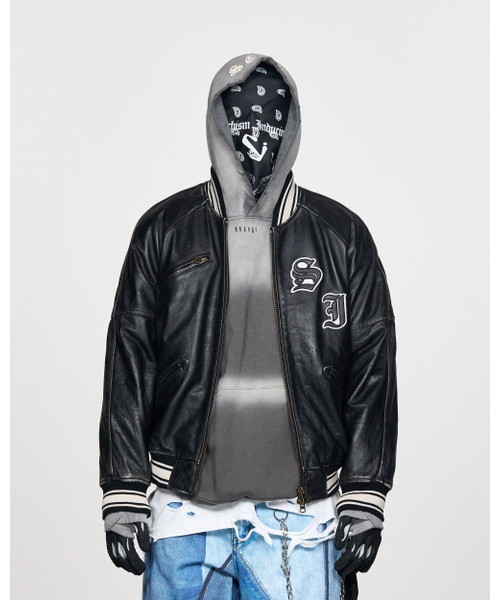 SCHISM INDUCING(スキズムインデューシング)の「AGING LEATHER BOMBER(スタジャン・レディース・その他・MEDIUM/LARGE)」の10枚目の写真