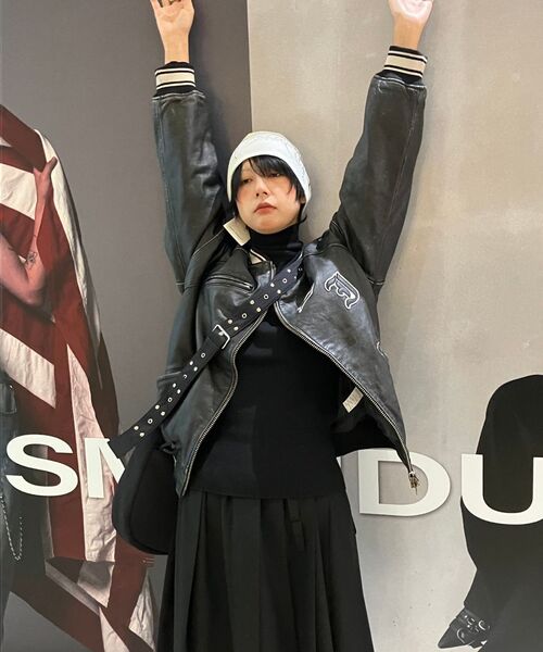 SCHISM INDUCING(スキズムインデューシング)の「AGING LEATHER BOMBER(スタジャン・レディース・その他・MEDIUM/LARGE)」の16枚目の写真