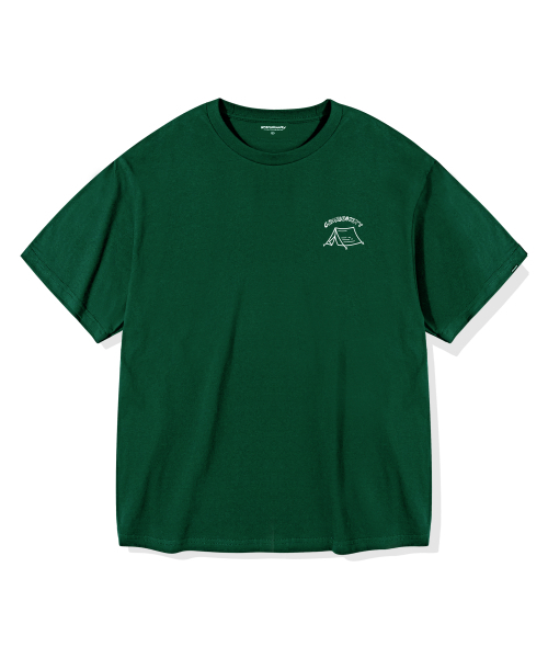 GRANDIOSITY(グランディオシティ)の「キャンピングテントオーバーサイズ半袖Tシャツ(グリーン)(Tシャツ/カットソー・メンズ・その他・FREE)」の2枚目の写真
