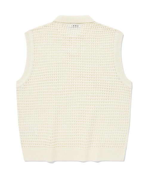COVERNAT(カバーナット)の「オープンカラー ニットベスト アイボリー(ベスト・レディース・その他・SMALL/MEDIUM/LARGE/X-LARGE)」の2枚目の写真