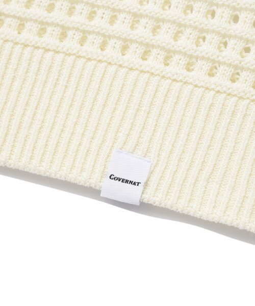 COVERNAT(カバーナット)の「オープンカラー ニットベスト アイボリー(ベスト・レディース・その他・SMALL/MEDIUM/LARGE/X-LARGE)」の5枚目の写真