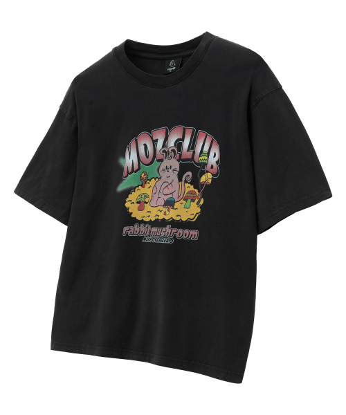 MOZMOZ(モズモズ)の「ハイラビット オーバーサイズ ピグメント 半袖Tシャツ ブラック(Tシャツ/カットソー・レディース・その他・M/XL)」の4枚目の写真