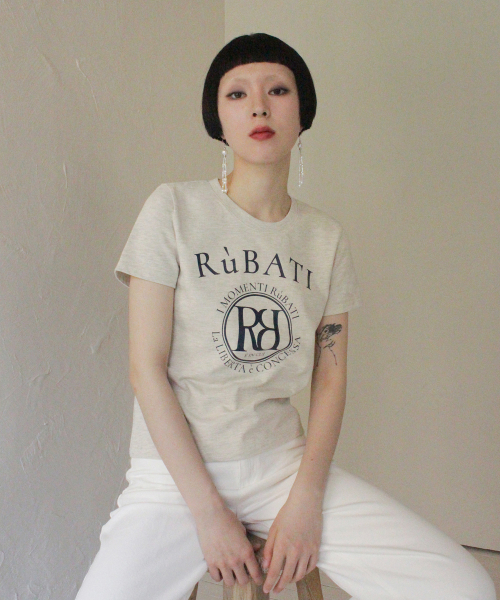 RUBATI(ルバティ)の「アークロゴTシャツ_オートミール(Tシャツ/カットソー・レディース・その他・size1)」の3枚目の写真