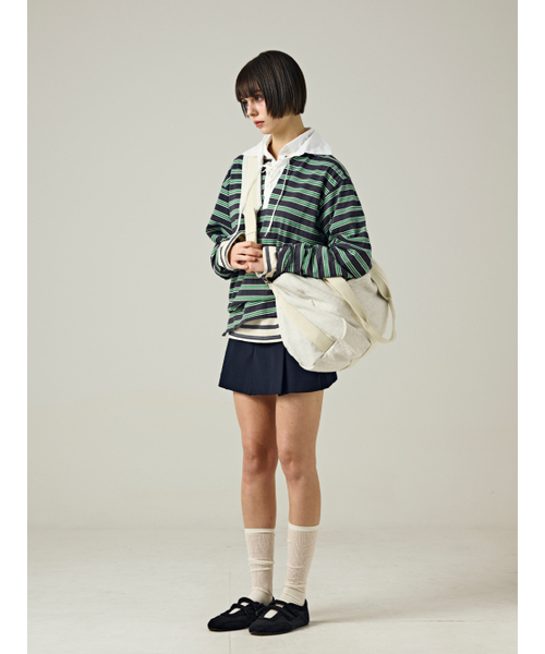 Salad bowls（サラダボール）の「410 Travel Bag [MELANGE]（メッセンジャーバッグ・レディース・ライトホワイト・FREE）」の9枚目の写真