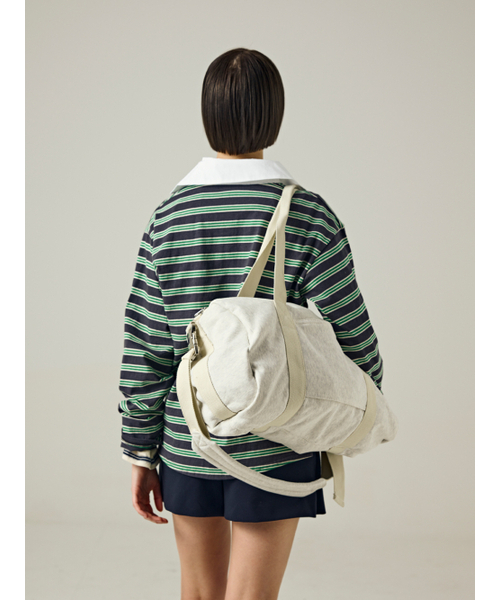 Salad bowls（サラダボール）の「410 Travel Bag [MELANGE]（メッセンジャーバッグ・レディース・ライトホワイト・FREE）」の2枚目の写真