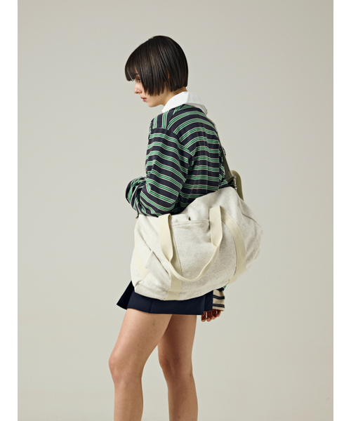 Salad bowls（サラダボール）の「410 Travel Bag [MELANGE]（メッセンジャーバッグ・レディース・ライトホワイト・FREE）」の12枚目の写真