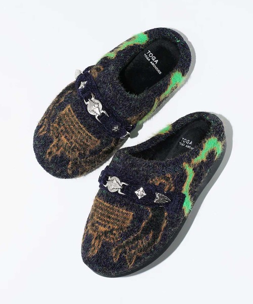 TOGA PULLA（トーガ　プルラ）の「【TOGA PULLA/トーガプルラ】Knit slip-on TOGA×SUBU/ニットスリッポン/スブコラボレーション（スリッポン・レディース・ネイビー/ブラック・0/1）」の13枚目の写真