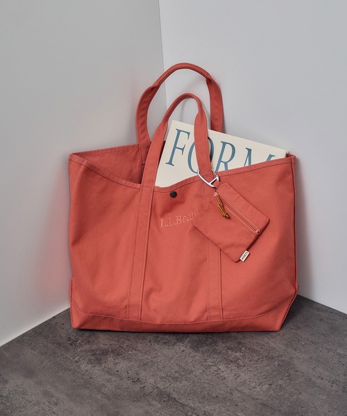L.L.Bean（エルエルビーン）の「【L.L.Bean for SALON（エル・エル・ビーン）】別注グローサリー・トート＆チャームポーチ（トートバッグ・レディース・レッド系その他/キャメル/イエロー系その他/ブルー系その他4/カーキ・FREE）」の5枚目の写真