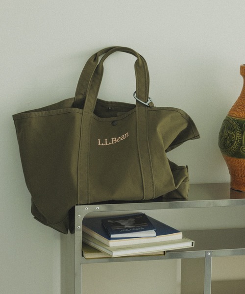 L.L.Bean（エルエルビーン）の「【L.L.Bean for SALON（エル・エル・ビーン）】別注グローサリー・トート＆チャームポーチ（トートバッグ・レディース・レッド系その他/キャメル/イエロー系その他/ブルー系その他4/カーキ・FREE）」の2枚目の写真