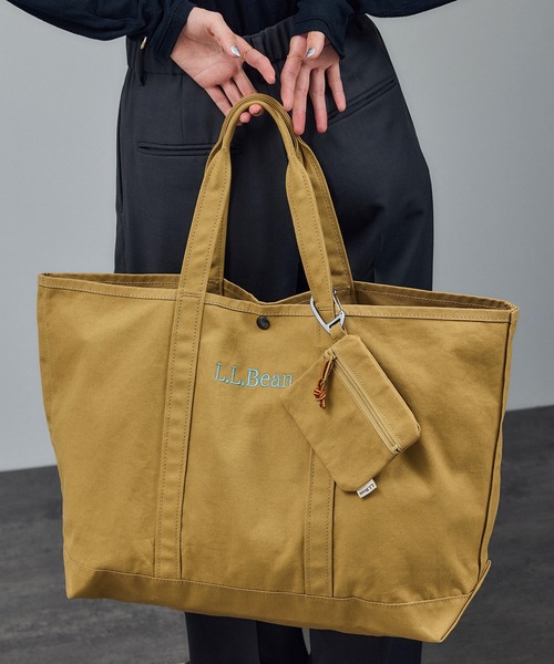 L.L.Bean（エルエルビーン）の「【L.L.Bean for SALON（エル・エル・ビーン）】別注グローサリー・トート＆チャームポーチ（トートバッグ・レディース・レッド系その他/キャメル/イエロー系その他/ブルー系その他4/カーキ・FREE）」の16枚目の写真