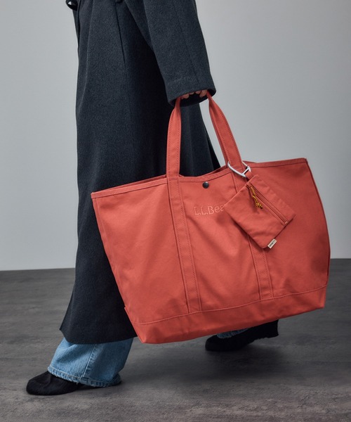 L.L.Bean（エルエルビーン）の「【L.L.Bean for SALON（エル・エル・ビーン）】別注グローサリー・トート＆チャームポーチ（トートバッグ・レディース・レッド系その他/キャメル/イエロー系その他/ブルー系その他4/カーキ・FREE）」の19枚目の写真