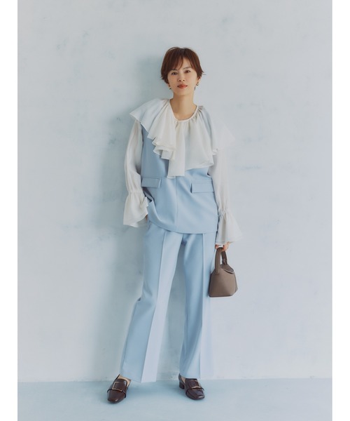 A part by(アパートバイ)の「【セレモニー】C*ベストセットアップ(スーツセット・レディース・ブラック/ネイビー/ライトブルー/ピンク系その他・SMALL/MEDIUM/LARGE)」の3枚目の写真