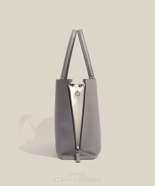 E'POR（エポール）の「【E'POR】Y BAG Wide/A4対応・通勤・26SS（トートバッグ・レディース・ダークグリーン/グレー/ダークブラウン/ブラック/キナリ・FREE）」の18枚目の写真