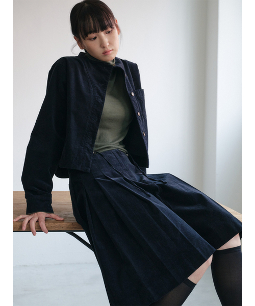 PEEP(ピープ)の「コーデュロイプリーツスカートパンツ (3colors)_ネイビー(その他パンツ・レディース・ネイビー・SMALL/MEDIUM)」の7枚目の写真