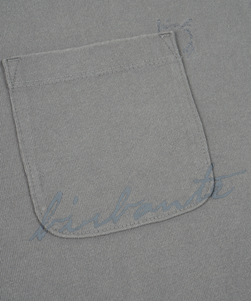 BIRBANTE(ビルバンテ)の「ウォッシュドポケットロングスリーブTシャツ - グレー(Tシャツ/カットソー・メンズ・グレー・SMALL/MEDIUM/LARGE/X-LARGE)」の5枚目の写真