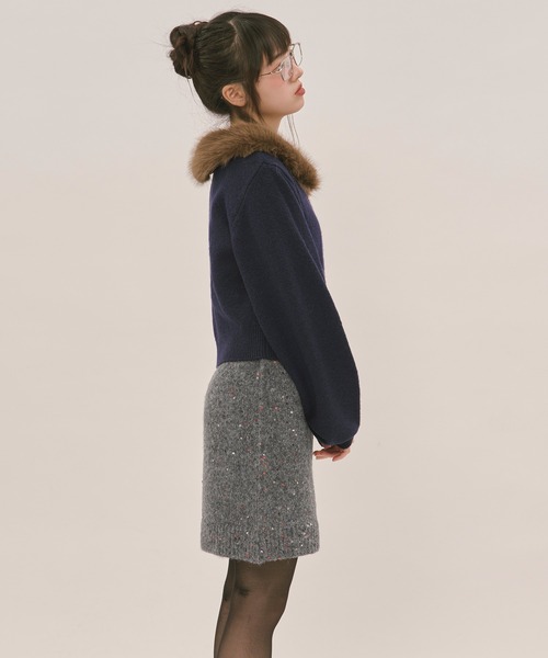 loin nuit（ロワンニュイ）の「nuance design 2way cardigan