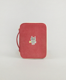 KIMHACHAN（キムハチャン）の「Corduroy Kitty iPad Storage Bag - Indie Pink（PC・タブレットケース）」