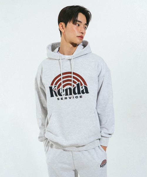 KENDA(ケンダ)の「VINYLS HOOD (LIGHT MELANGE)(パーカー・レディース・ライトグレー・SMALL/MEDIUM/LARGE/X-LARGE)」の1枚目の写真