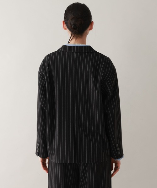 RAGEBLUE（レイジブルー）の「ルーズダブルテーラードジャケット/セットアップ対応（テーラードジャケット・レディース・ブラウン/ベージュ系2/ブラック系9・FREE）」の17枚目の写真