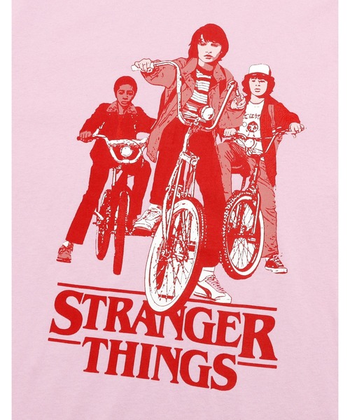 Little sunny bite(リトルサニーバイト)の「『Little sunny bite』stranger things x little sunny bite graphic big tee(Tシャツ/カットソー・レディース・ピンク/ブラック・SMALL/MEDIUM)」の9枚目の写真