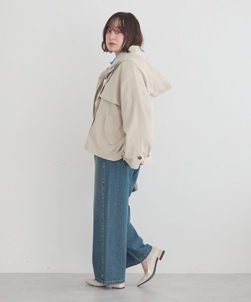 earth music&ecology（アースミュージックアンドエコロジー）の「【2026SS】スタッズデニムパンツ（デニムパンツ・レディース・ライトインディゴブルー/ブルー系その他・S/M）」の19枚目の写真