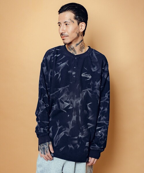Subciety(サブサエティ)の「Henry neck waffle L/S(Tシャツ/カットソー・メンズ・グレー/ネイビー/ブラック・SMALL/MEDIUM/LARGE/X-LARGE)」の17枚目の写真