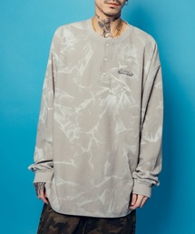 Henry neck waffle L/S