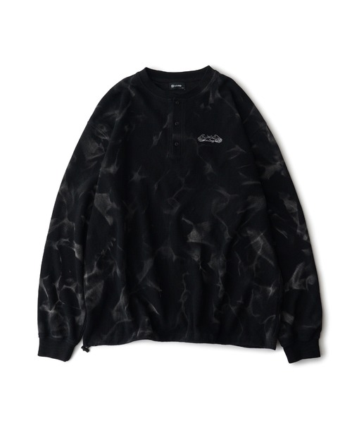 Subciety(サブサエティ)の「Henry neck waffle L/S(Tシャツ/カットソー・メンズ・グレー/ネイビー/ブラック・SMALL/MEDIUM/LARGE/X-LARGE)」の4枚目の写真