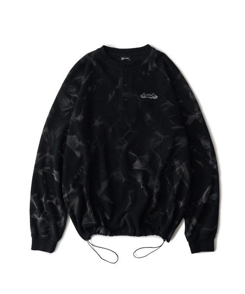 Subciety(サブサエティ)の「Henry neck waffle L/S(Tシャツ/カットソー・メンズ・グレー/ネイビー/ブラック・SMALL/MEDIUM/LARGE/X-LARGE)」の5枚目の写真