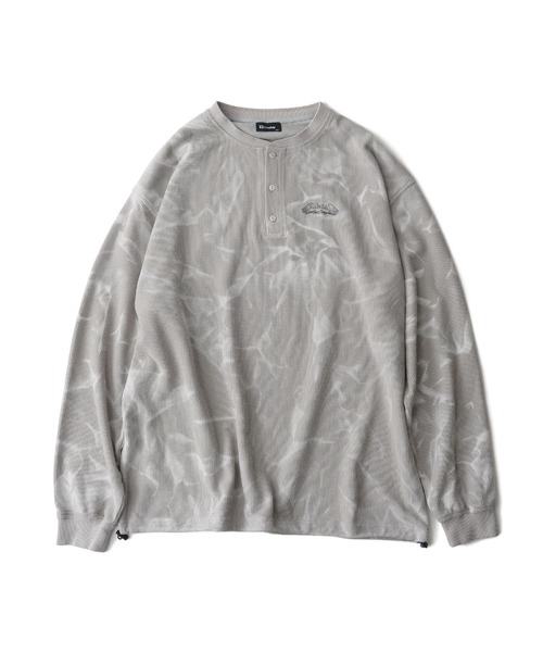Subciety(サブサエティ)の「Henry neck waffle L/S(Tシャツ/カットソー・メンズ・グレー/ネイビー/ブラック・SMALL/MEDIUM/LARGE/X-LARGE)」の6枚目の写真
