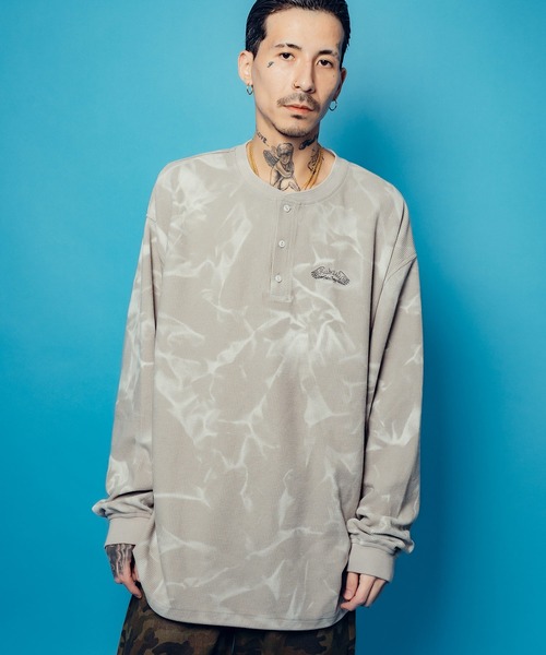 Subciety(サブサエティ)の「Henry neck waffle L/S(Tシャツ/カットソー・メンズ・グレー/ネイビー/ブラック・SMALL/MEDIUM/LARGE/X-LARGE)」の10枚目の写真