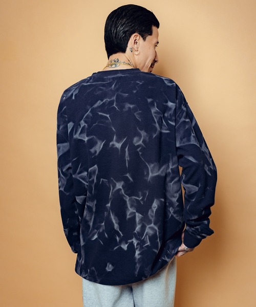 Subciety(サブサエティ)の「Henry neck waffle L/S(Tシャツ/カットソー・メンズ・グレー/ネイビー/ブラック・SMALL/MEDIUM/LARGE/X-LARGE)」の13枚目の写真