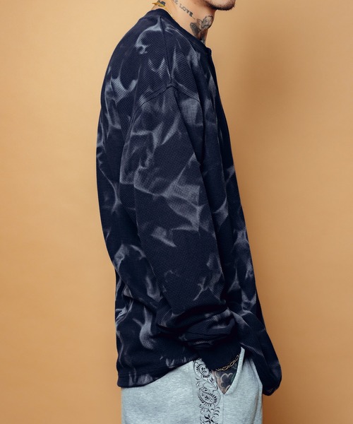 Subciety(サブサエティ)の「Henry neck waffle L/S(Tシャツ/カットソー・メンズ・グレー/ネイビー/ブラック・SMALL/MEDIUM/LARGE/X-LARGE)」の14枚目の写真