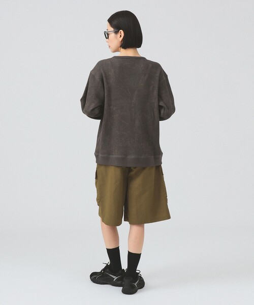 Ray BEAMS（レイビームス）の「【別注】Champion / ツリー サーマル Tシャツ（Tシャツ/カットソー・レディース・チャコールグレー/ベージュ・MEDIUM）」の13枚目の写真