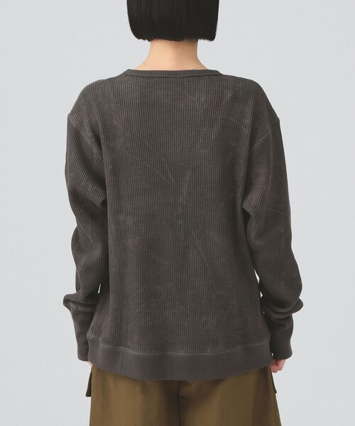 Ray BEAMS（レイビームス）の「【別注】Champion / ツリー サーマル Tシャツ（Tシャツ/カットソー・レディース・チャコールグレー/ベージュ・MEDIUM）」の16枚目の写真