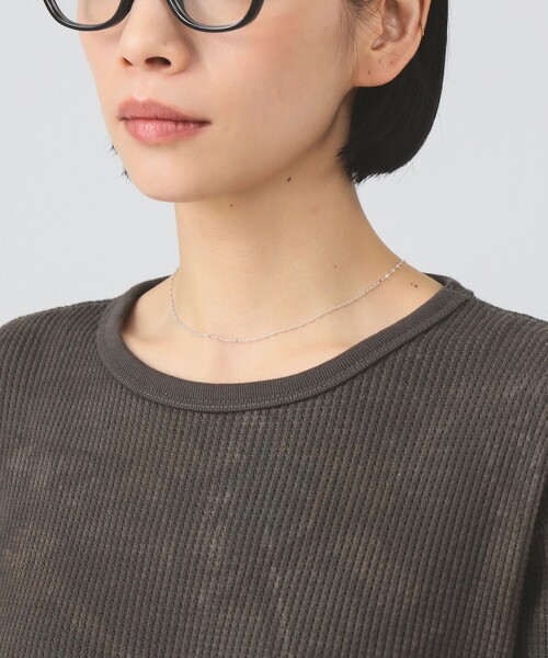 Ray BEAMS（レイビームス）の「【別注】Champion / ツリー サーマル Tシャツ（Tシャツ/カットソー・レディース・チャコールグレー/ベージュ・MEDIUM）」の18枚目の写真