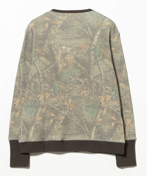 Ray BEAMS（レイビームス）の「【別注】Champion / ツリー サーマル Tシャツ（Tシャツ/カットソー・レディース・チャコールグレー/ベージュ・MEDIUM）」の8枚目の写真