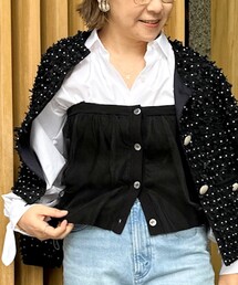 NOLLEY’S | 《手洗い可能》チュールリブビスチェ(キャミソール)