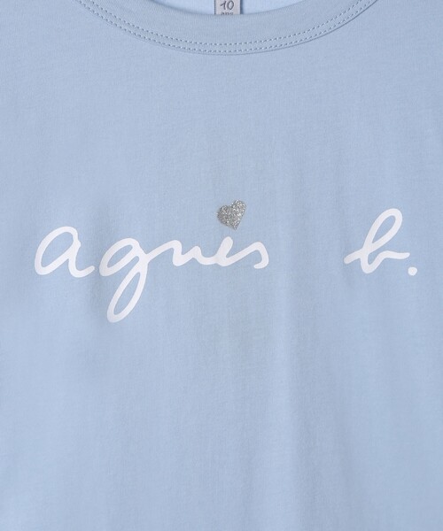 agnes b.（アニエスベー）の「キッズ ロゴ ハート プリント コットン 長袖 Tシャツ（Tシャツ/カットソー・キッズ・ネイビー・8YEAR/4YEAR/6YEAR/10YEAR/12YEAR）」の6枚目の写真