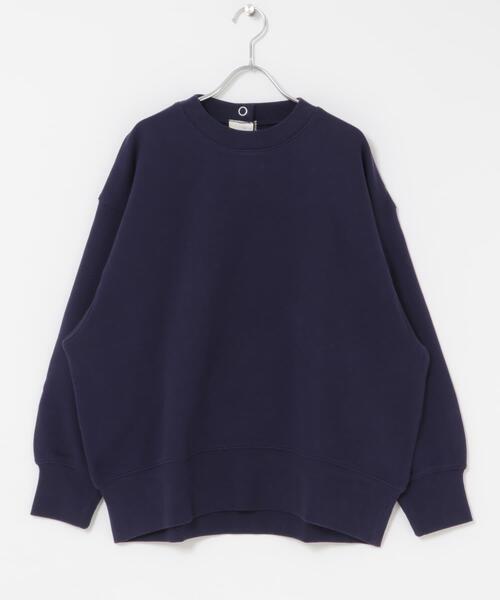 FORK&SPOON（フォークアンドスプーン）の「FORK&SPOON　バックボタンスウェット（スウェット・レディース・オートミール/ネイビー・1）」の10枚目の写真