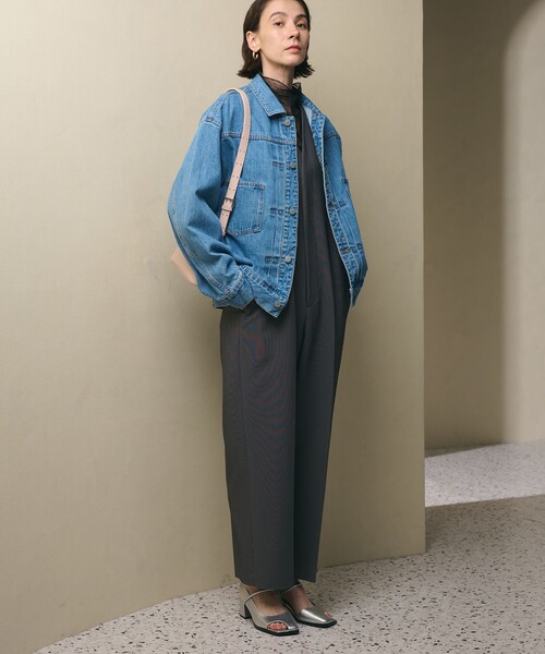 BEAUTY&YOUTH UNITED ARROWS(ビューティーアンドユースユナイテッドアローズ)の「Vネックオールインワン(つなぎ/オールインワン・レディース・ダークグレー/ブラック・M/S)」の7枚目の写真