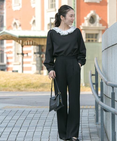 URBAN RESEARCH ROSSO WOMEN（アーバンリサーチ　ロッソ）の「『WEB限定』コサージュカラー2WAYブラウス（シャツ/ブラウス・レディース・オフホワイト/ブラック系その他・FREE）」の15枚目の写真