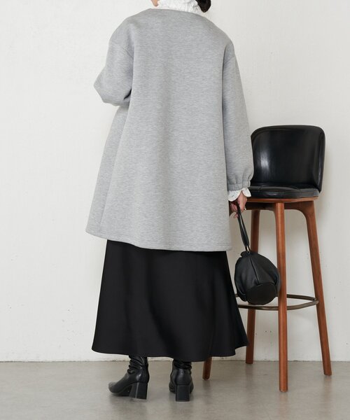 Jena espace merveilleux（ジェナ　エスパスメルヴェイユ）の「ダンボールロングコート（その他アウター・レディース・ネイビー/グレー・FREE）」の6枚目の写真